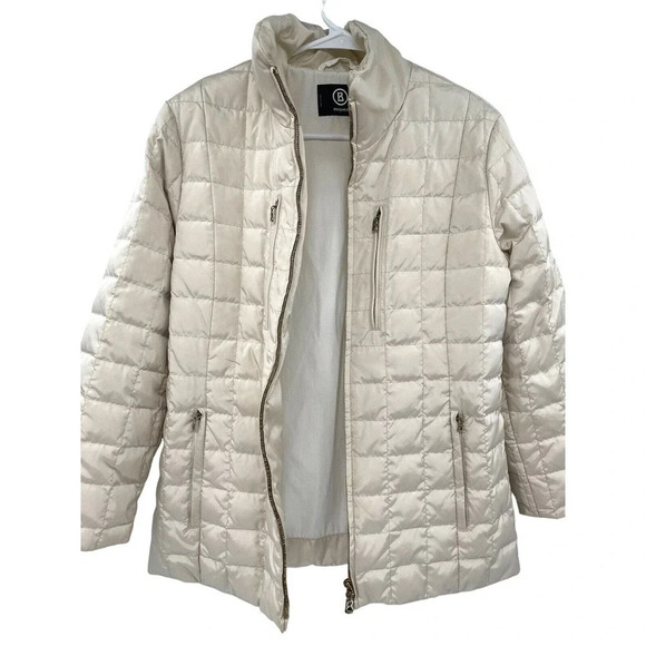 Bogner Women's Size Small Goose Down Puffer Jacket Goan Thylmann Ivory - Picture 6 of 16